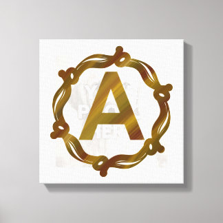 Impressão em Tela Esticada com Monograma de Artesã