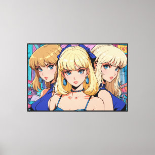 Impressão em Tela Esticada de Anime