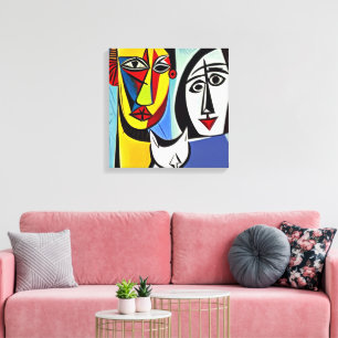 Impressão em Tela Esticada de Arte Abstrata