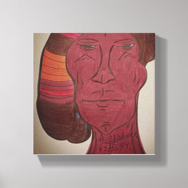 Impressão em Tela Esticada de Arte Multiracial (Frente)