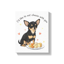 Impressão em Tela Esticada de Chihuahua