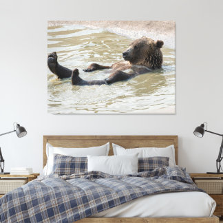 Impressão em tela esticada de URSO CINZENTO