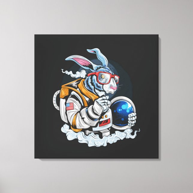 Impressão em Tela Esticada do Status de Astronauta (Frente)