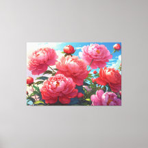 Impressão em Tela Esticada Floral