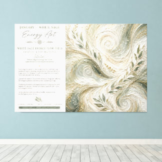 Impressão em Tela Esticada Janeiro — Energia White