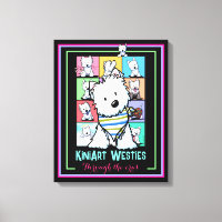 Impressão em Tela Esticada KiniArt Westies Eras