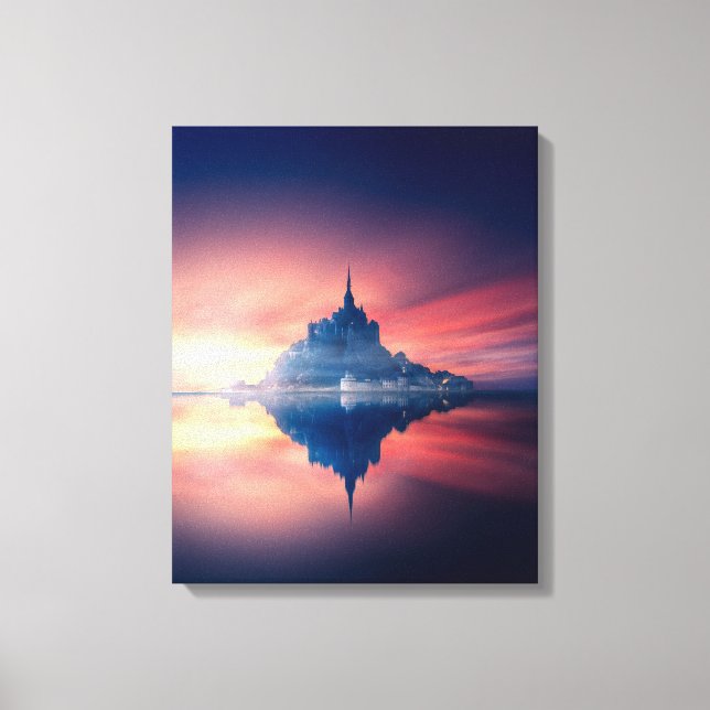 Impressão em Tela Esticada - Mont Saint-Michel Fra (Frente)