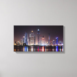 Impressão em Tela Esticada - Panorama de Dubai à N