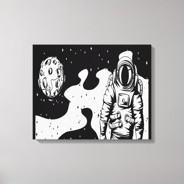 Impressão em Tela Esticada Status de Astronauta (Frente)