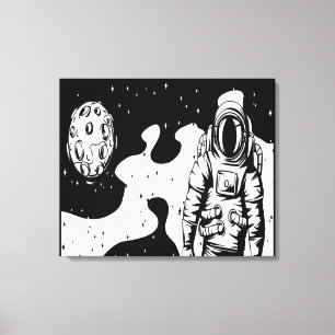 Impressão em Tela Esticada Status de Astronauta