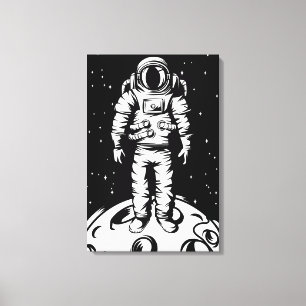 Impressão em Tela Esticada Status de Astronauta