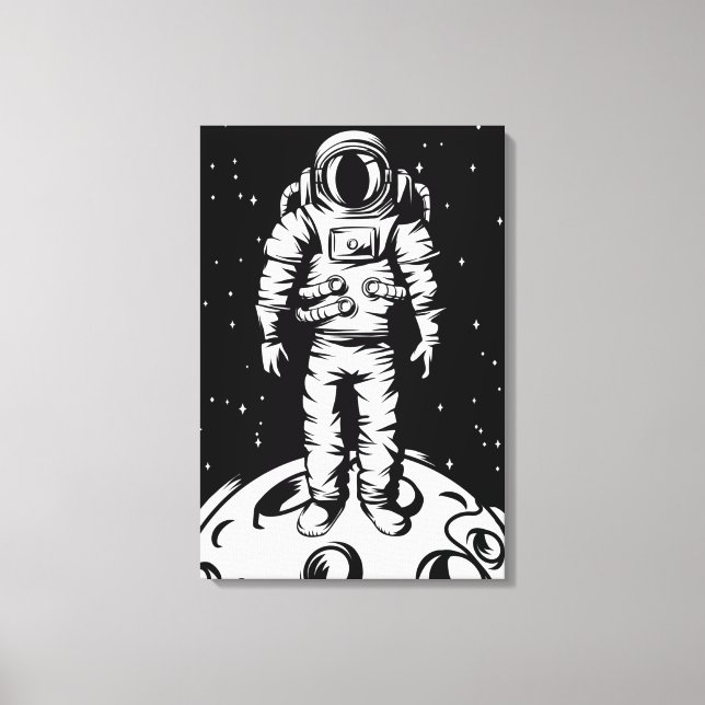 Impressão em Tela Esticada Status de Astronauta (Frente)