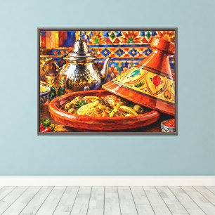 Impressão em Tela Esticada Tajine Marroquina