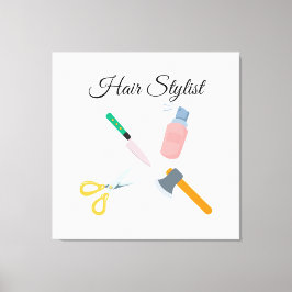 Impressão Em Tela Estilista de cabelo