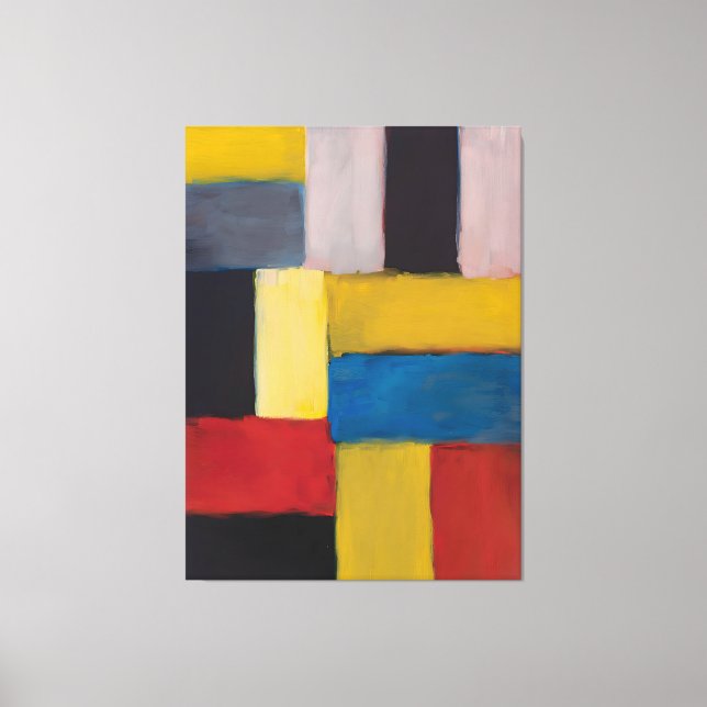 Impressão Em Tela estilo de arte de Mark Rothko (Frente)