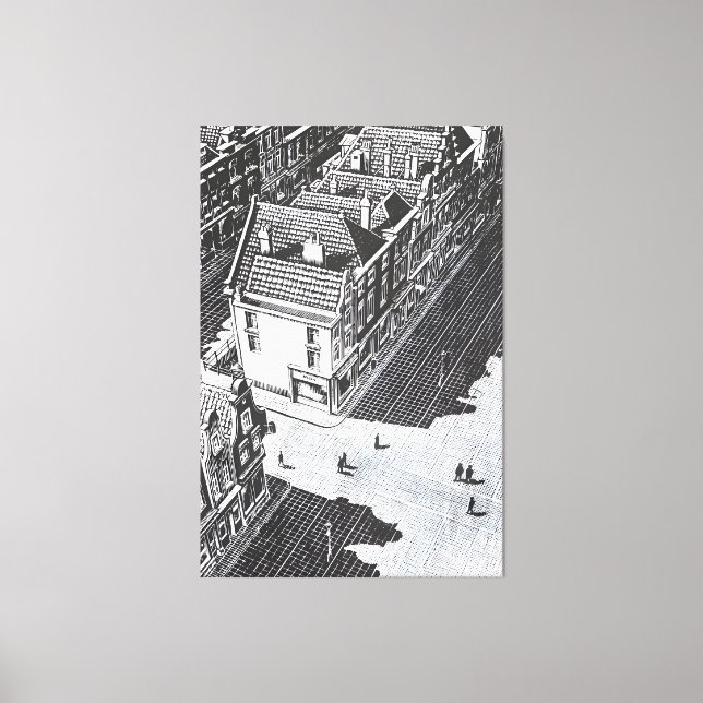 Impressão Em Tela estilo de arte de MC Escher (Frente)