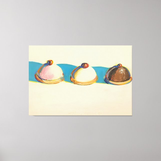 Impressão Em Tela estilo de arte de Wayne Thiebaud (Frente)
