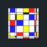 Impressão Em Tela Estilo de arte mondriano<br><div class="desc">Estilo de arte Mondrian.Piet Mondrian era um pintor holandês estilo Mondrian consistia em formas geométricas e cores primárias. Afinal,  cada forma pode ser criada das formas geométricas básicas e cada cor pode ser criada das primárias - vermelho,  amarelo e azul.</div>