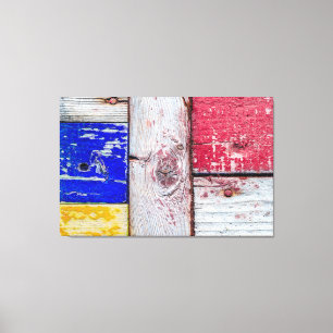 Impressão Em Tela Estilo de arte neoplasticismo engraçado