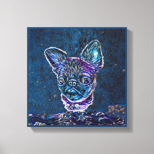 Impressão Em Tela Estilo de Pintura da Noite Azul de Griffon em Brux