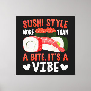 Impressão Em Tela Estilo de Sushi Mais do que uma Mordida