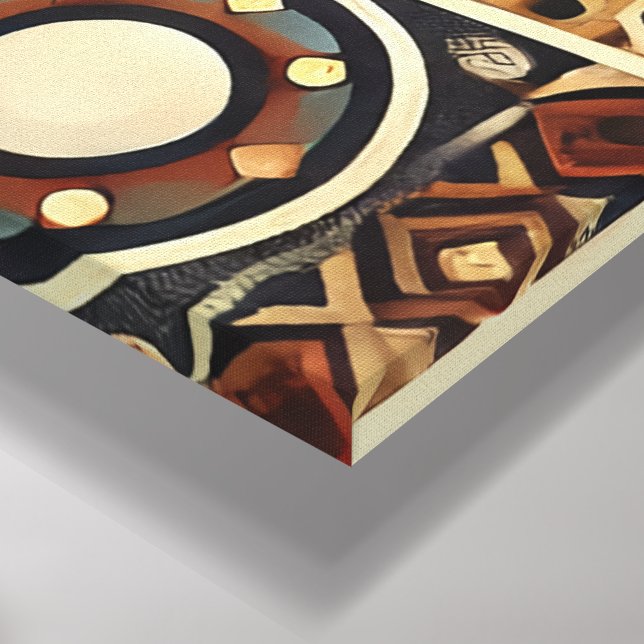 Impressão Em Tela Estilo mongol (Canto (inferior))