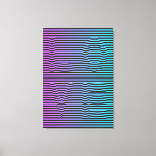 Impressão Em Tela Estilo neon AMOR dos anos 80