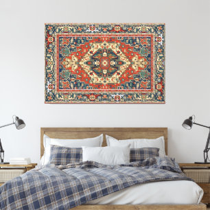 Impressão Em Tela Estilo Persa Vintage Padrão Ornamental Mandala