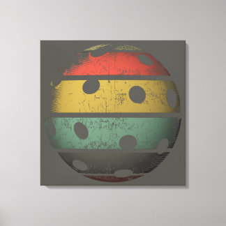 Impressão Em Tela Estilo Retroativo - Arte de Pickleball Distante