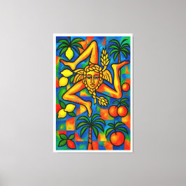 Impressão Em Tela estilo Siciliano Trinacria Pablo