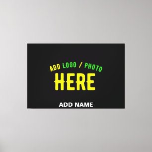 IMPRESSÃO EM TELA ESTILOSO MODERNO PERSONALIZÁVEL PRETO VERIFICADO M