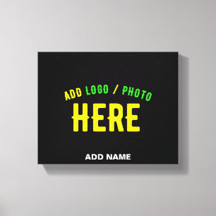 IMPRESSÃO EM TELA ESTILOSO MODERNO PERSONALIZÁVEL PRETO VERIFICADO M