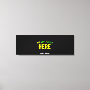 IMPRESSÃO EM TELA ESTILOSO MODERNO PERSONALIZÁVEL PRETO VERIFICADO M