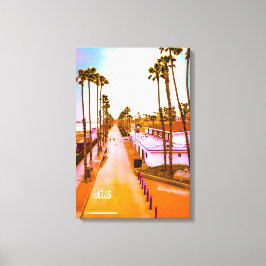 Impressão Em Tela Estirpe Norte Sobreposta de Cais Oceânicos 16x24 P