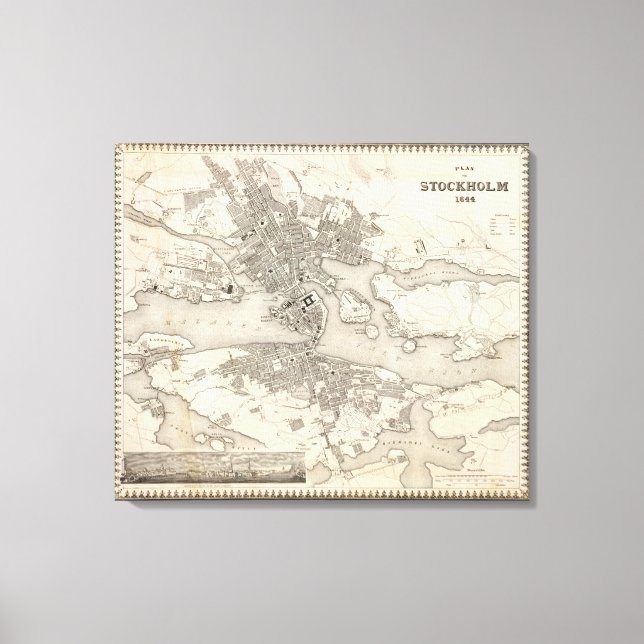 Impressão Em Tela Estocolmo, Suecia (Frente)