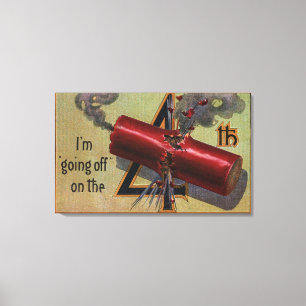 Impressão Em Tela Estou indo no quarto nº 2