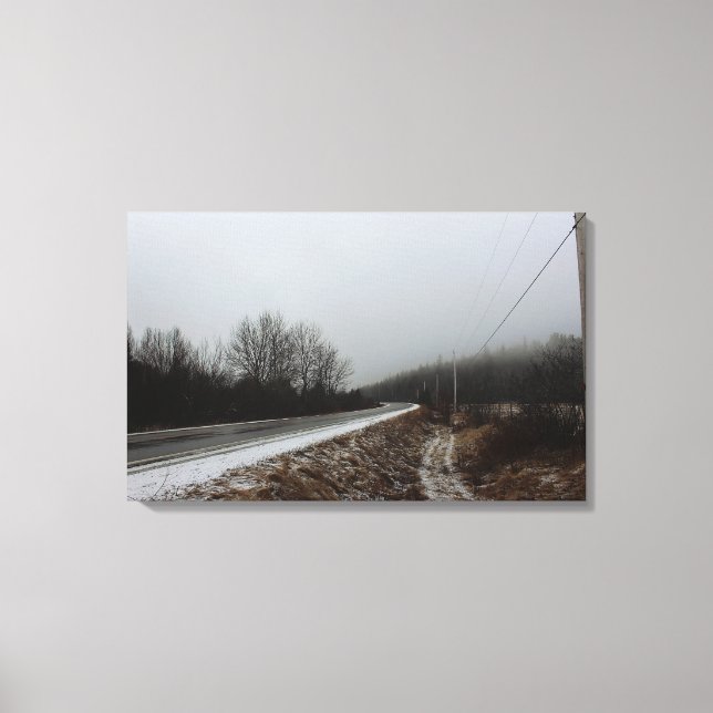 Impressão Em Tela Estrada ao abismo (Frente)