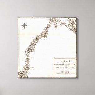 Impressão Em Tela Estrada da pedra calcária a Frankfort