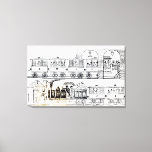 Impressão Em Tela Estrada de ferro indiana