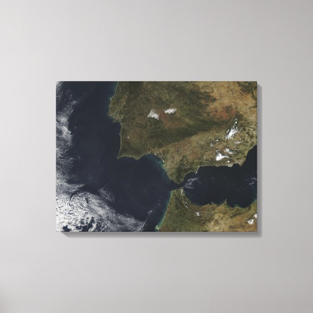Impressão Em Tela Estreito de Gibraltar (Frente)