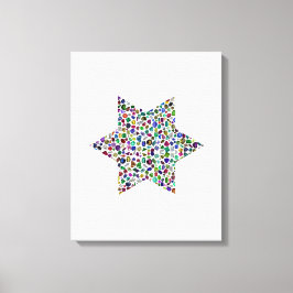 Impressão Em Tela Estrela de Davi