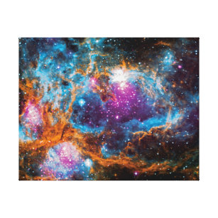 Impressão Em Tela Estrela de NGC 6357 que forma a foto colorida do