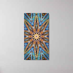 Impressão em Tela Estrela Decágono 21x40