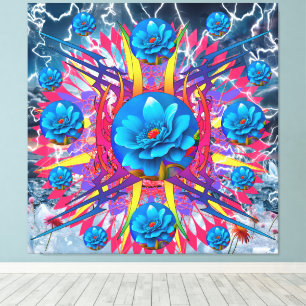 Impressão Em Tela Estrela Flor