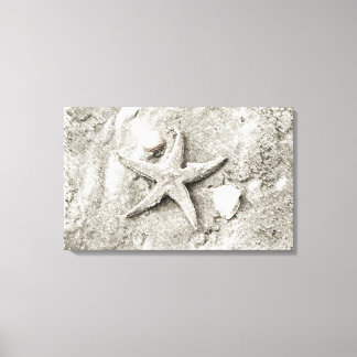 Impressão Em Tela Estrela na areia