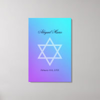 Estrela Teal Purple de David Bat Mitzvah entra