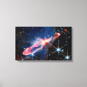 Impressão Em Tela Estrelas em Formação Ativa JWST Herbig-Haro 46/47