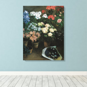Impressão Em Tela Estudo de Flores por Frederic Bazille, Arte Antigo