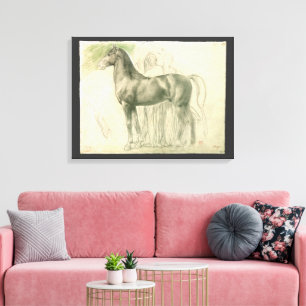 Impressão Em Tela Estudo de um Cavalo por Edgar Degas, Vintage Fine