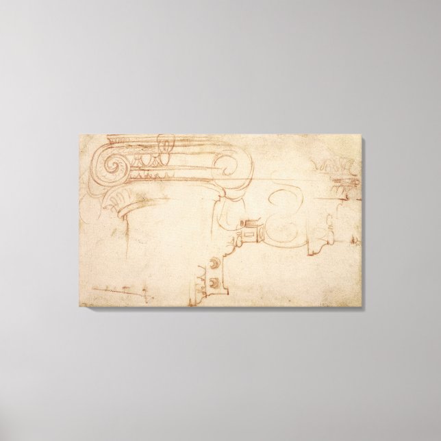 Impressão Em Tela Estudo de uma capital iônica (Frente)